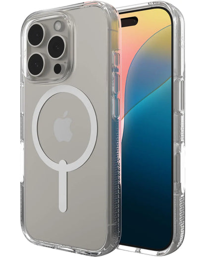 ZAGG Crystal Palace Snap Case for iPhone 16 Pro – Military-Grade 13ft Drop Protection, MagSafe Compatible, Crystal Clear, Anti-Yellowing, Graphene-Reinforced, Made from Recycled Materials