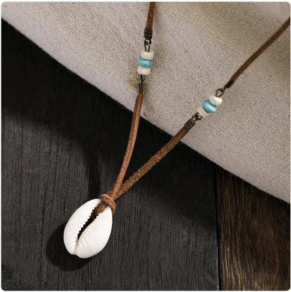 Velvet Shell Pendant Necklace WEM Support (www.WEM.support)