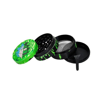 4-Layer 50mm Metal Dry Aluminum Large Herbal Spice Tobacco Grinder Crusher USA WEM Support (www.WEM.support)