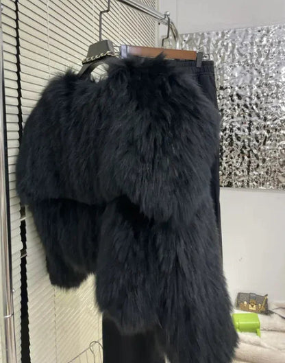 Women's Fur Young Coat Lapel WEM Support (www.WEM.support)