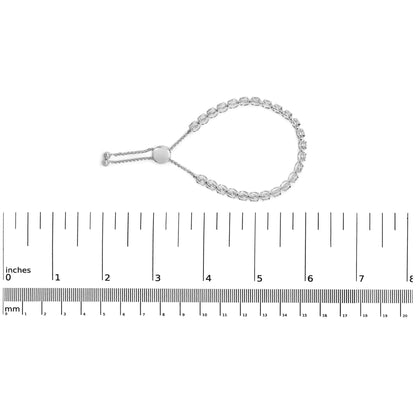14K White Gold 6.00 Cttw Diamond 4”-10” Adjustable Bolo Tennis Bracelet (I-J Color, I1-I2 Clarity) WEM Support (www.WEM.support)