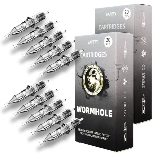 Wormhole Tattoo Cartridge Needles 50pcs Assorted Tattoo Needle Cartridges Round Liner Mixed 3RL 5RL 7RL 9RL 11RL (50pcs #12 Standard RL) My Store