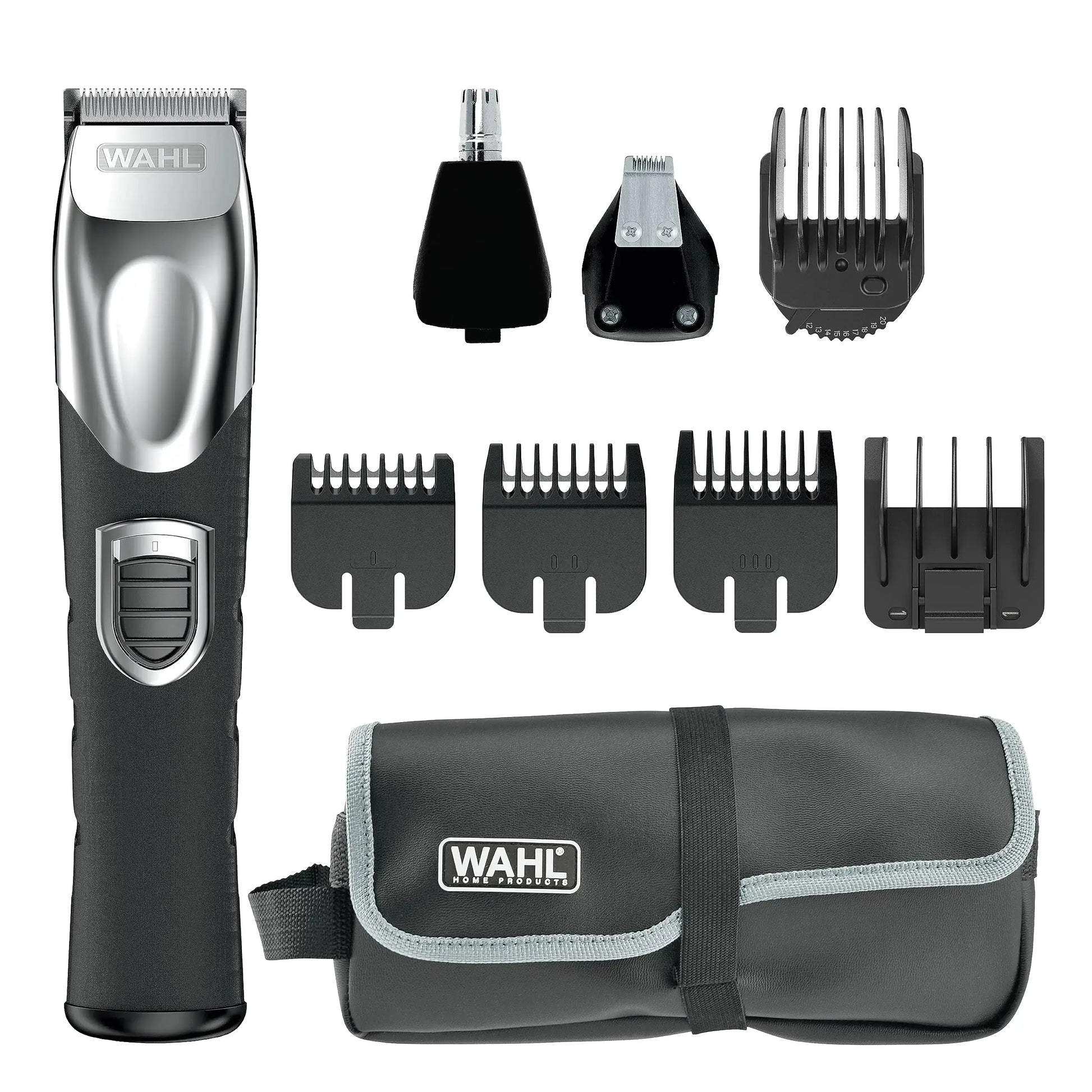 Wahl USA Beard Trimmer Rechargeable Lithium Ion All in One Beard Trimmer for Men with Detail and Ear & Nose Hair Trimmer Attachment – Model 9854-600B My Store