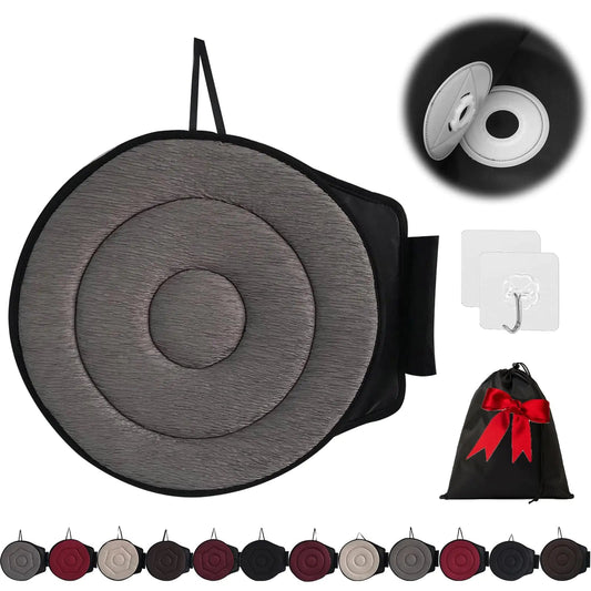 360 Rotating Seat Cushion for Car Beneficial 360 Rotating Seat Cushion Elderly for Car 360 Car Seat Swivel Swivel Seat Cushion for Car for Elderly for Those with Limited Mobility (Gray-A) Large HejK.com Marketplace LLC
