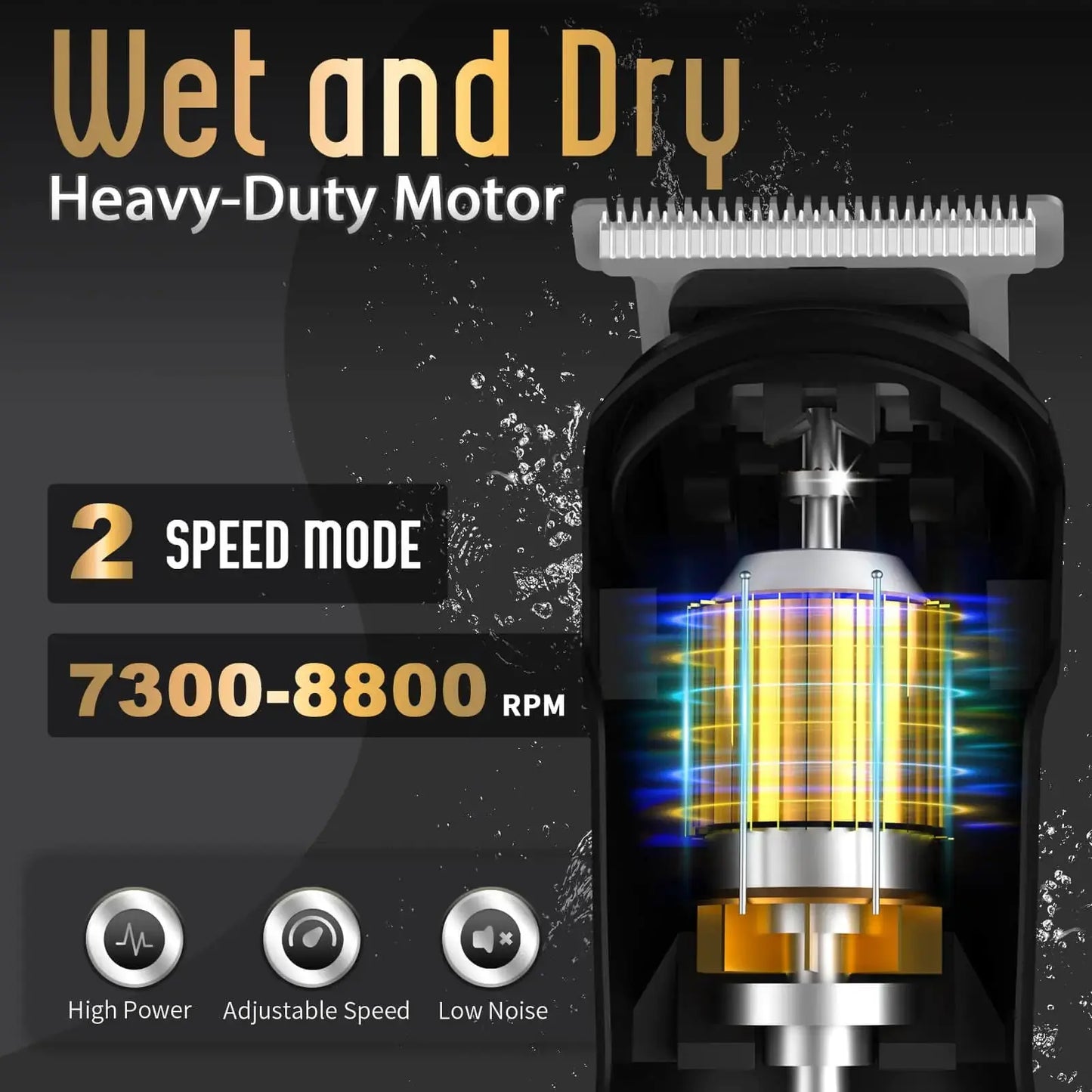 Ufree Beard Trimmer for Men, Waterproof Electric Razor for Nose, Body, Face and Mustache, Cordless Hair Clippers Shavers for Men Grooming Kit, Gifts for Men Husband Father Silver My Store