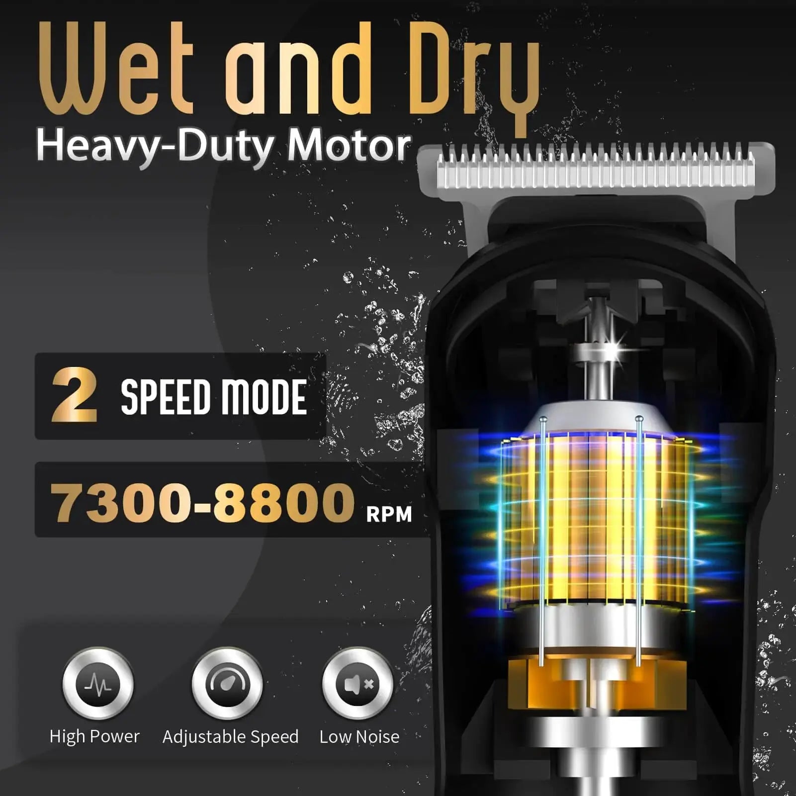 Ufree Beard Trimmer for Men, Waterproof Electric Razor for Nose, Body, Face and Mustache, Cordless Hair Clippers Shavers for Men Grooming Kit, Gifts for Men Husband Father Silver My Store