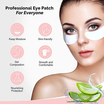 100 Pairs GreenLife Natural Hydrogel Eye Gel Pads - Collagen and Aloe Vera Patches for Under Eyes - Eyelash Extension Kit My Store