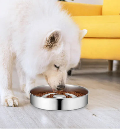 Stainless Steel Pet Slow Feeder WEM Support (www.WEM.support)