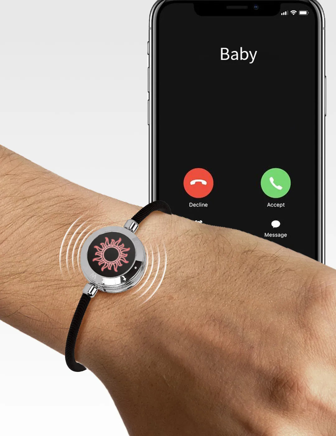 Sun-Moon Smart Sensing Couple Bracelet WEM Support (www.WEM.support)