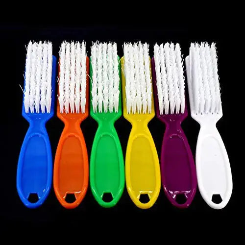 6 Pcs Handle Grip Nail Brush, Nail Cleaning Brushes for Toes and Fingernail My Store