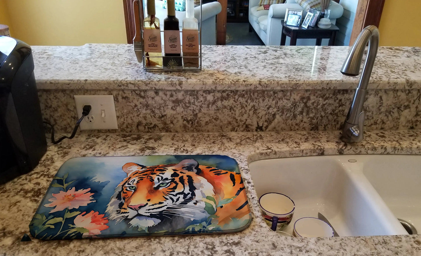 Tiger Dish Drying Mat WEM Support (www.WEM.support)