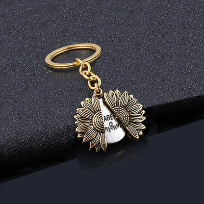 Sunflower Necklace And Hidden Message Necklace WEM Support (www.WEM.support)