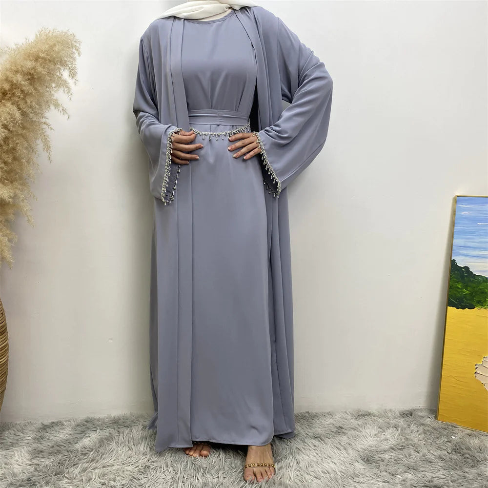 Women's Sleeveless Dress Cardigan Set WEM Support (www.WEM.support)