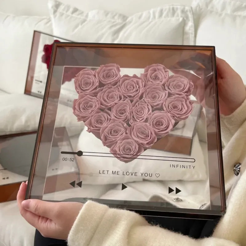 Transparent Acrylic Flower Box WEM Support (www.WEM.support)
