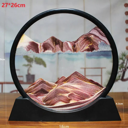 3D Quicksand Hourglass Art HejK.com