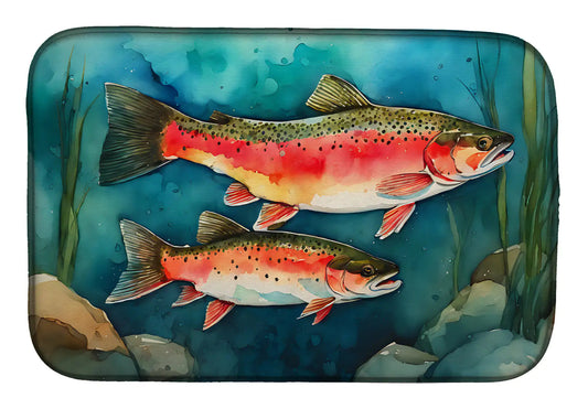 Trout Dish Drying Mat WEM Support (www.WEM.support)