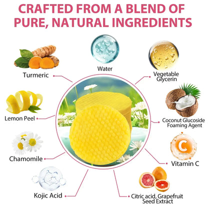 Turmeric Kojic Acid Cleansing Pads, Kojic Acid And Turmeric Cleansing Pads Helps Balance Skin Oil And Water, Remove Excess Keratin From The Body'S Skin, 40PCS 40 Count (Pack of 1) My Store
