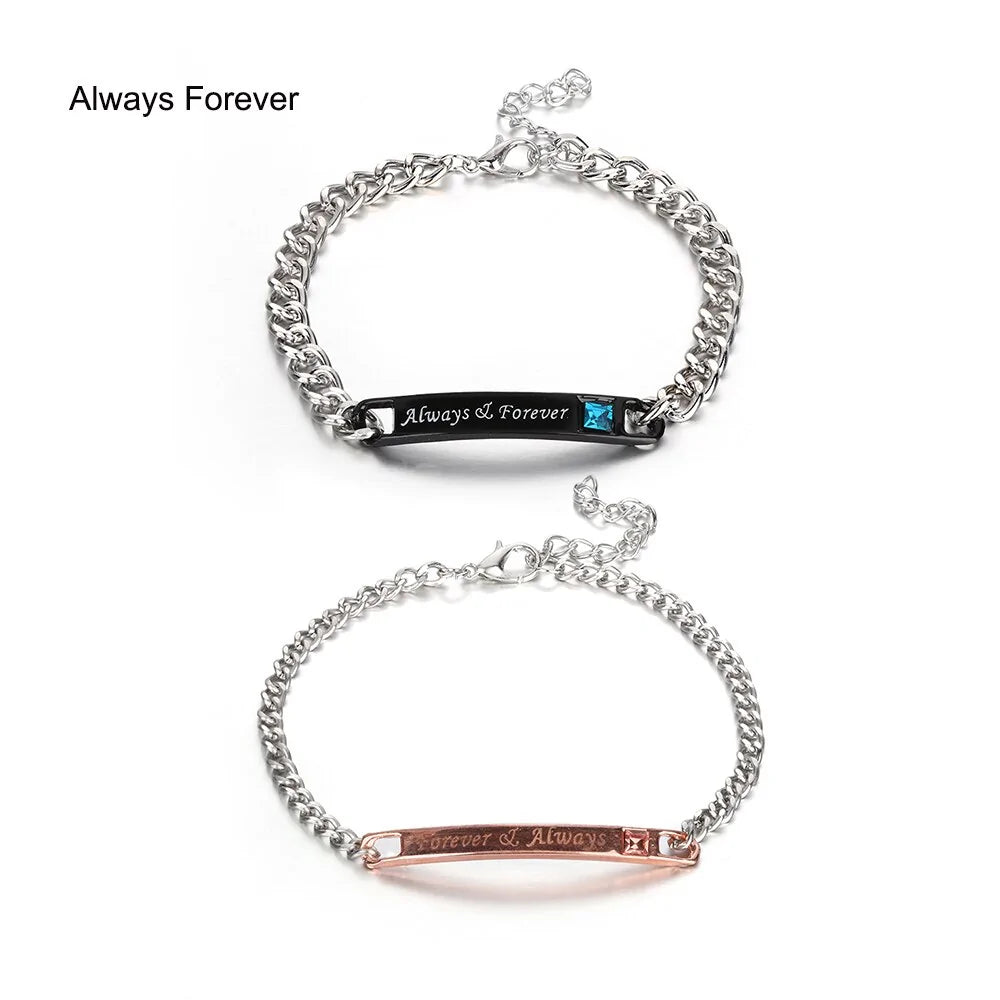 Trendy Lovely Couple Bracelets WEM Support (www.WEM.support)