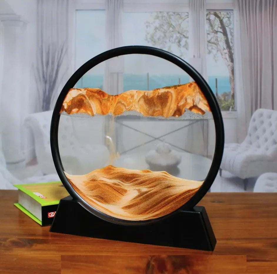 3D Quicksand Hourglass Art HejK.com