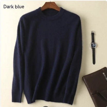 Thick Cashmere Round Neck Sweater WEM Support (www.WEM.support)