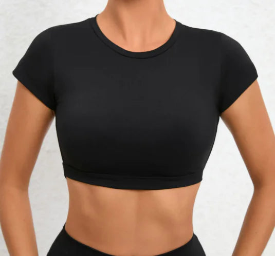 Yoga Outdoor Running Backless Fitness T-shirt WEM Support (www.WEM.support)