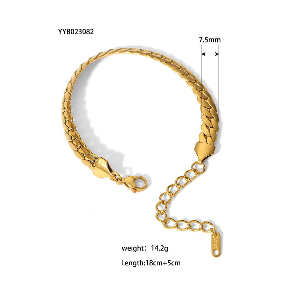 Stainless Steel Ornament Bracelet Female WEM Support (www.WEM.support)