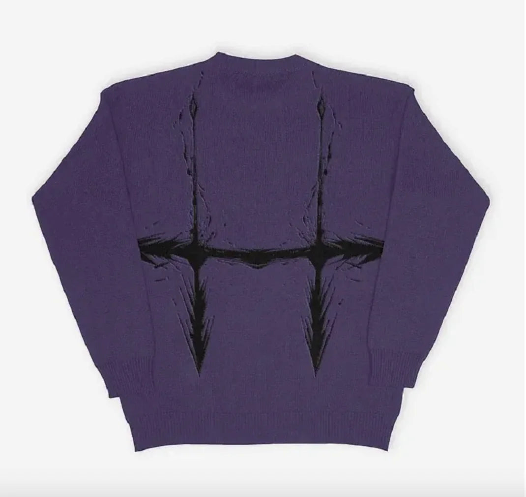 Vintage Wool Punk Style Sweater HejK.com