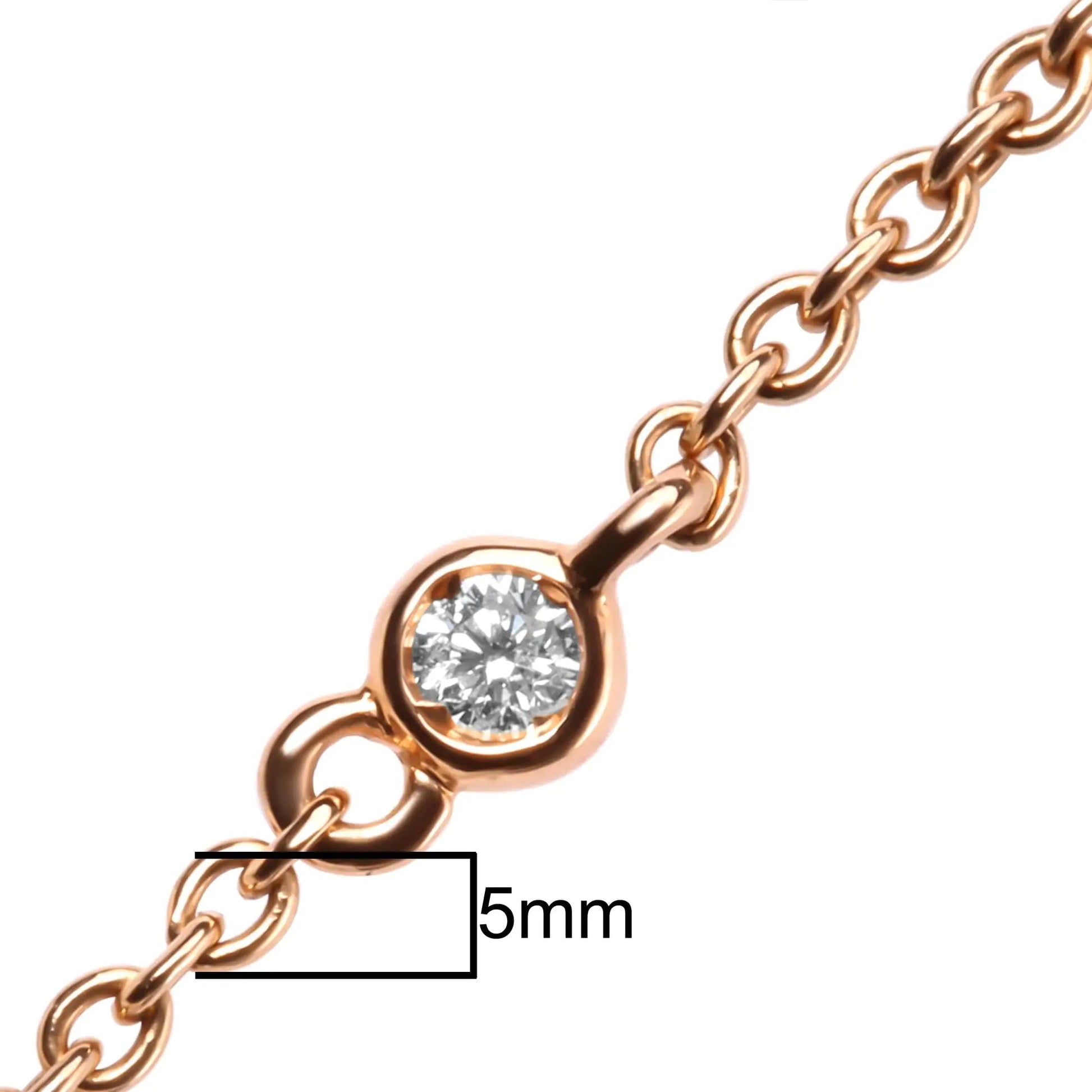 18K Rose Gold 1/2 Cttw Diamond and Freshwater Pearl Double Strand Station Necklace  (G-H Color, SI1-SI2 Clarity) - Adjustable up to 16" to 20" WEM Support (www.WEM.support)