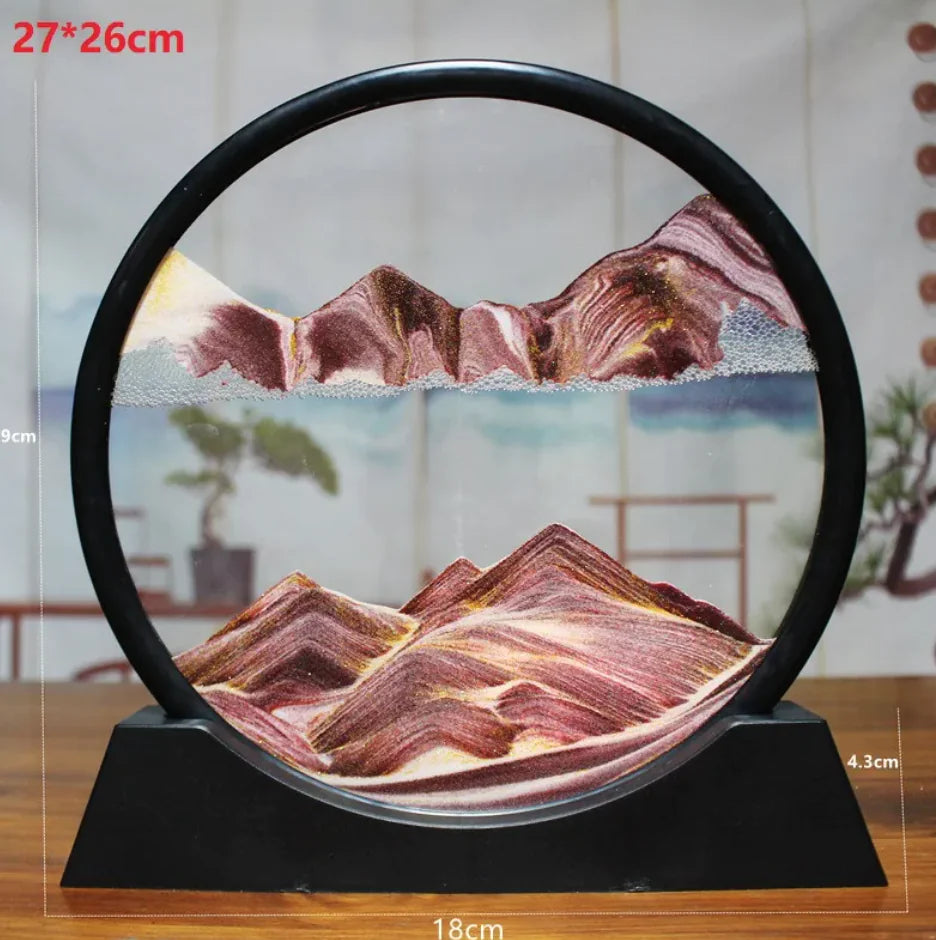 3D Quicksand Hourglass Art HejK.com
