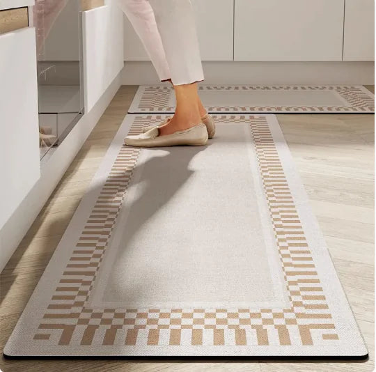 Tapete de Cozinha Absorvente Antiderrapante