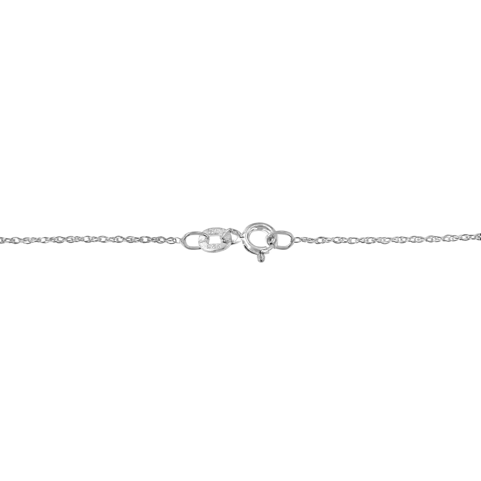 .925 Sterling Silver 1.00 Cttw Baguette Diamond Composite Open Heart 18" Inch Pendant Necklace (I-J Color, I1-I2 Clarity) WEM Support (www.WEM.support)