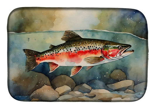 Trout Dish Drying Mat WEM Support (www.WEM.support)