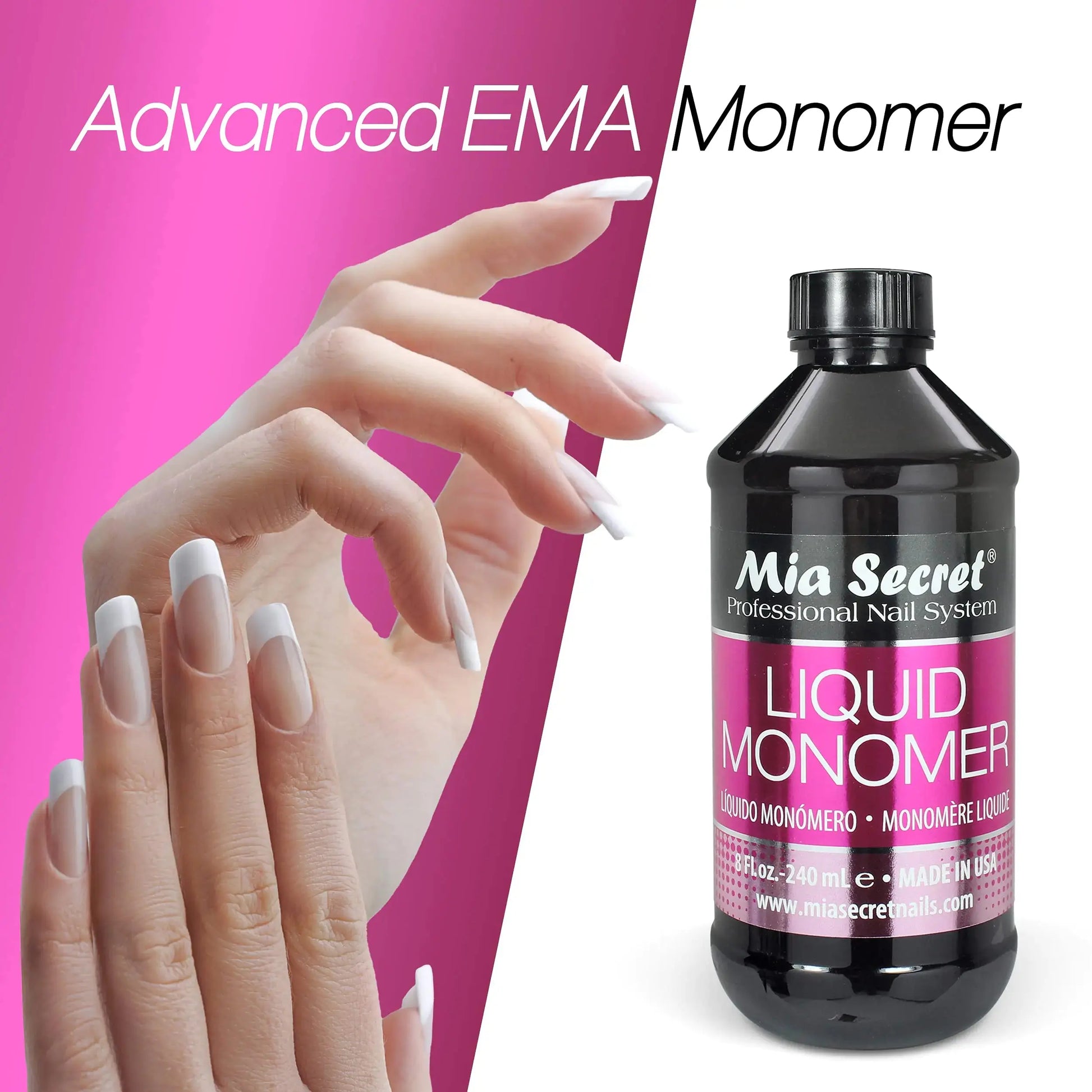 Mia Secret 8 oz / 240ml LIQUID MONOMER PROFESSIONAL ACRYLIC NAIL SYSTEM My Store