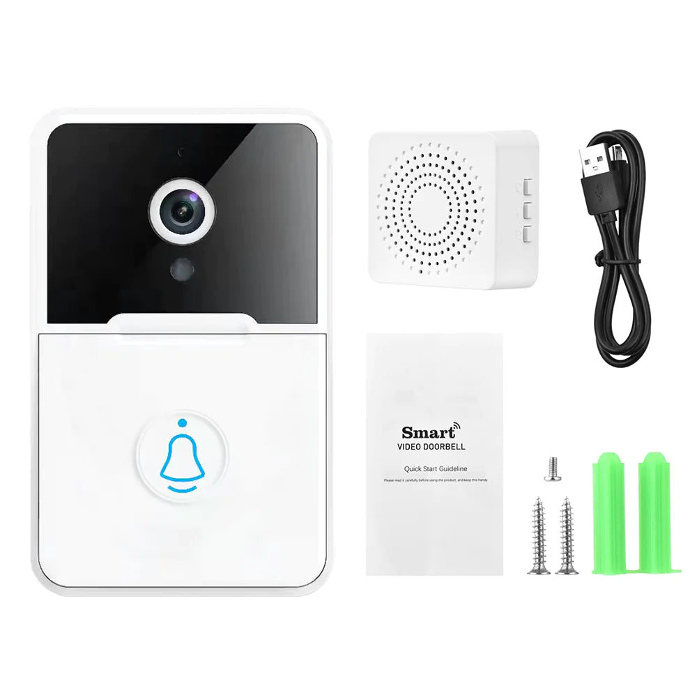 Wireless Security Smart WiFi Doorbell Intercom Video Camera Door Ring Bell Chime WEM Support (www.WEM.support)