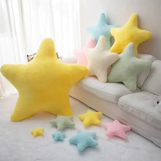 Star Pattern Pillow Super Soft And Cute Plush Pillow WEM Support (www.WEM.support)