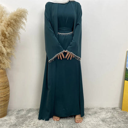 Women's Sleeveless Dress Cardigan Set WEM Support (www.WEM.support)
