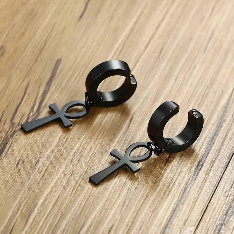 Stainless Steel Egyptian Queen Ankara Earing WEM Support (www.WEM.support)
