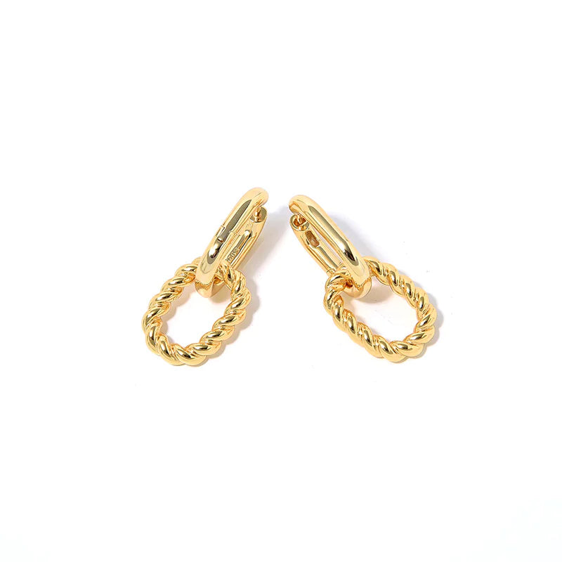 Sterling Silver Double Ring Earrings WEM Support (www.WEM.support)