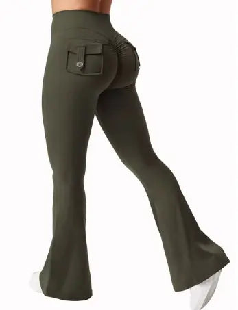 Wide Leg High Stretch Yoga Leggings WEM Support (www.WEM.support)