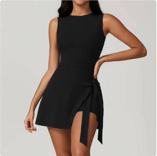 Women's Layered Look Tight Sports Dress WEM Support (www.WEM.support)