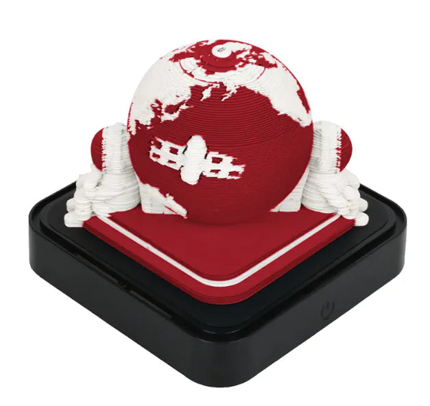3D Earth Astronaut Calendar Memo Pad with LED Light WEM Support (www.WEM.support)