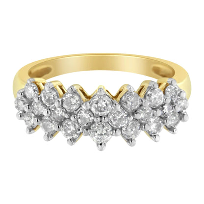 10K Yellow Gold Round Diamond Ring (1 cttw, J-K Color, I1-I2 Clarity) WEM Support (www.WEM.support)