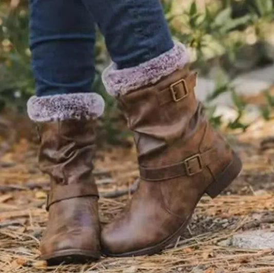 Warm Women's Snow Boots In Autumn And Winter WEM Support (www.WEM.support)