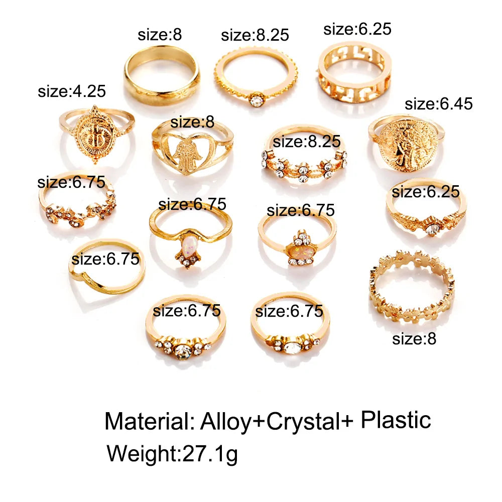 Women's Vintage Ring Set WEM Support (www.WEM.support)