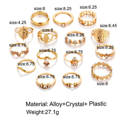 Women's Vintage Ring Set WEM Support (www.WEM.support)