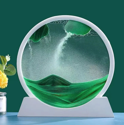 3D Quicksand Hourglass Art HejK.com
