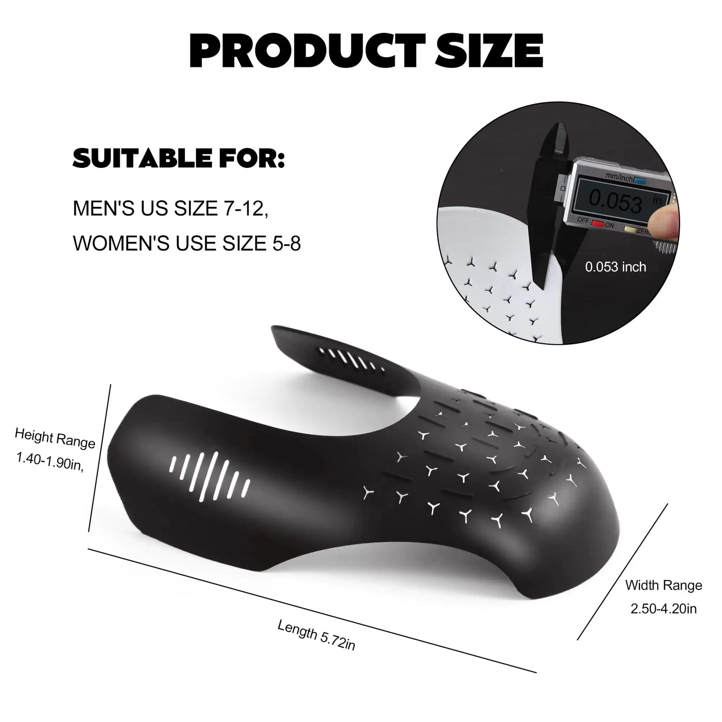 6 Pairs Shoe Boot Crease Preventers, Anti-Wrinkle Shoe Protectors Shoe Guards For Air Jordan Air Force, Shoe Creases Stoppers for Sneaker and Casual Shoes, for Men's US Size 7-12 Shoe Crease Protectors US My Store