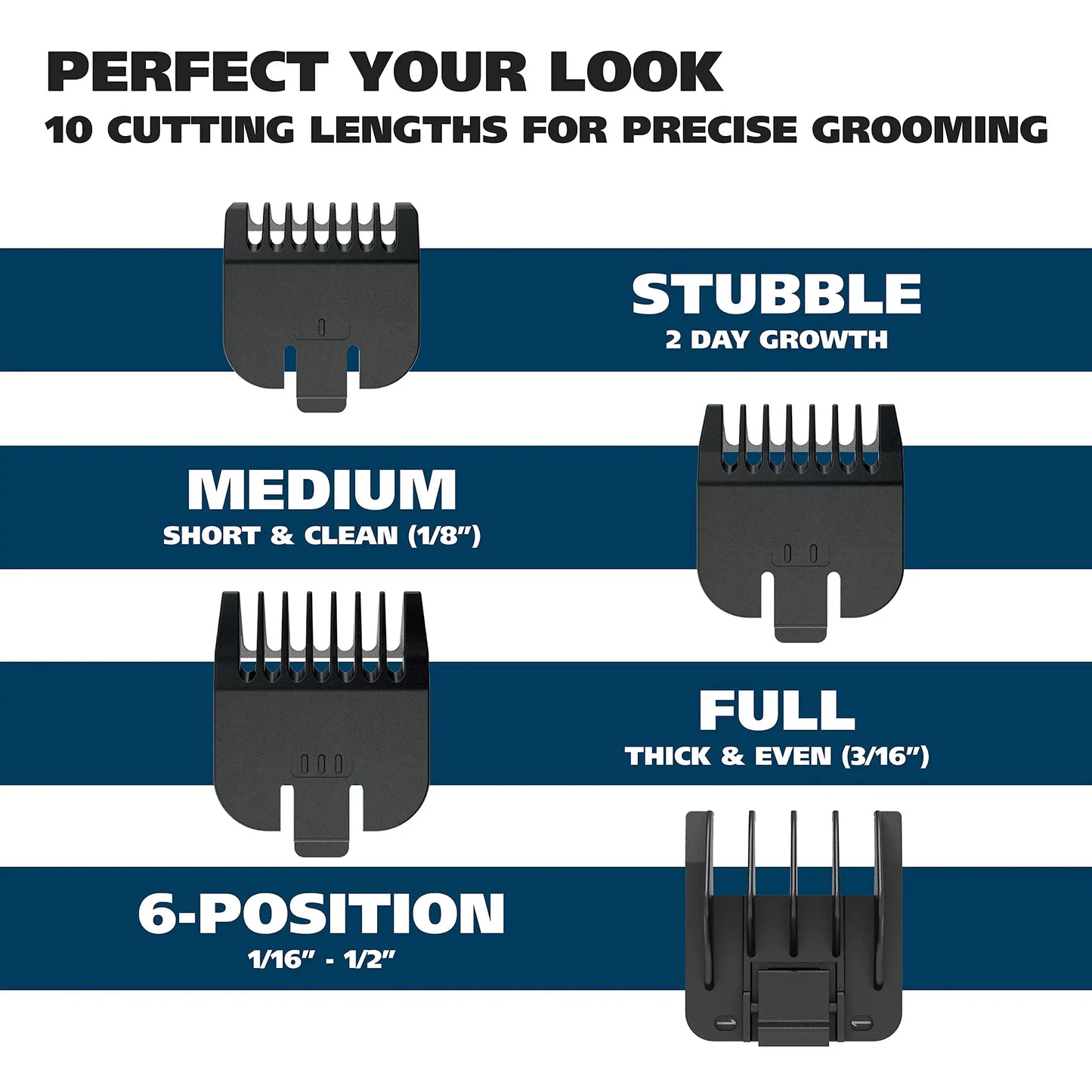 Wahl Groomsman Battery Operated Facial Hair Trimmer for Beard & Mustache Trimming Including Light Detailing and Body Grooming – Model 9906-717V Silver My Store