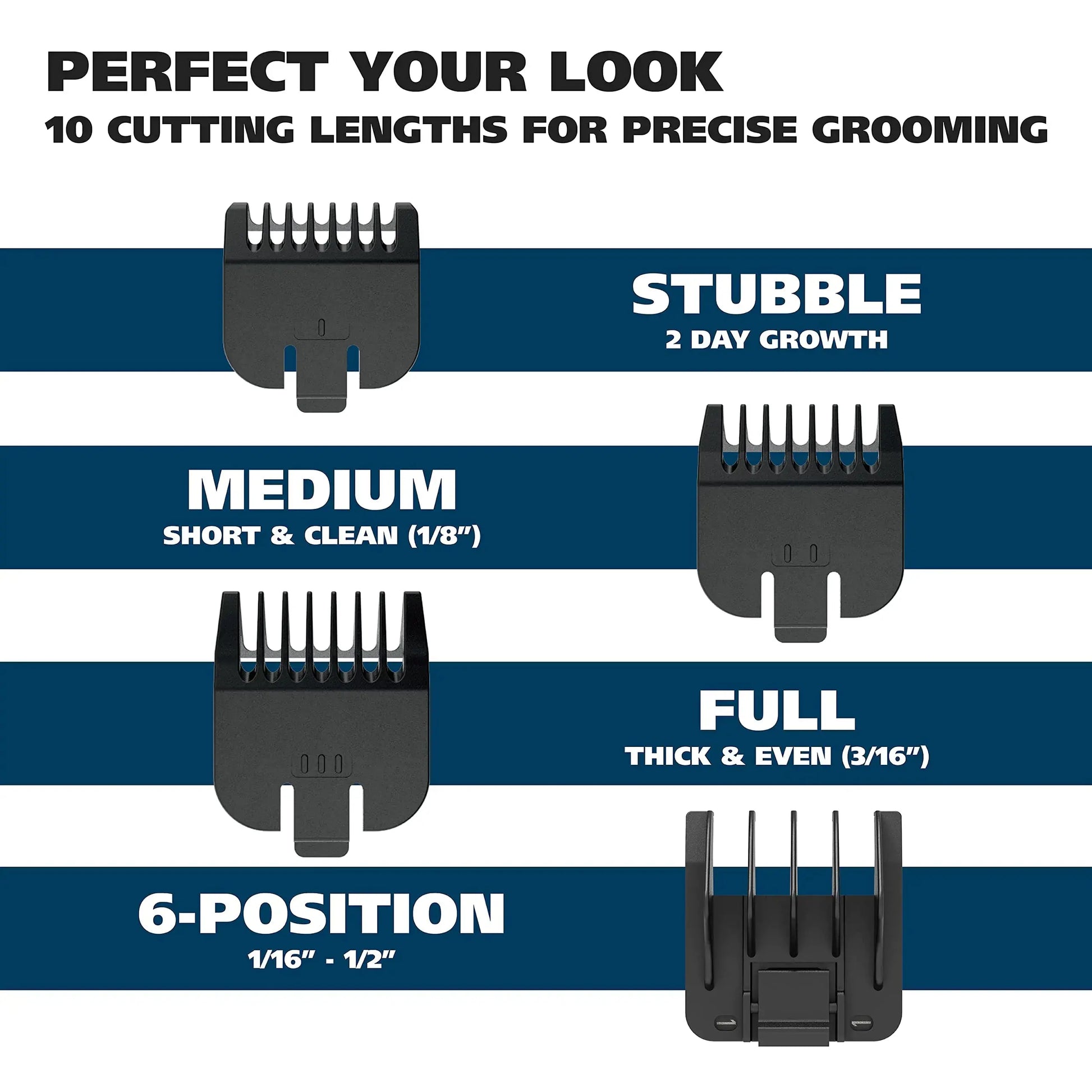 Wahl Groomsman Battery Operated Facial Hair Trimmer for Beard & Mustache Trimming Including Light Detailing and Body Grooming – Model 9906-717V Silver My Store