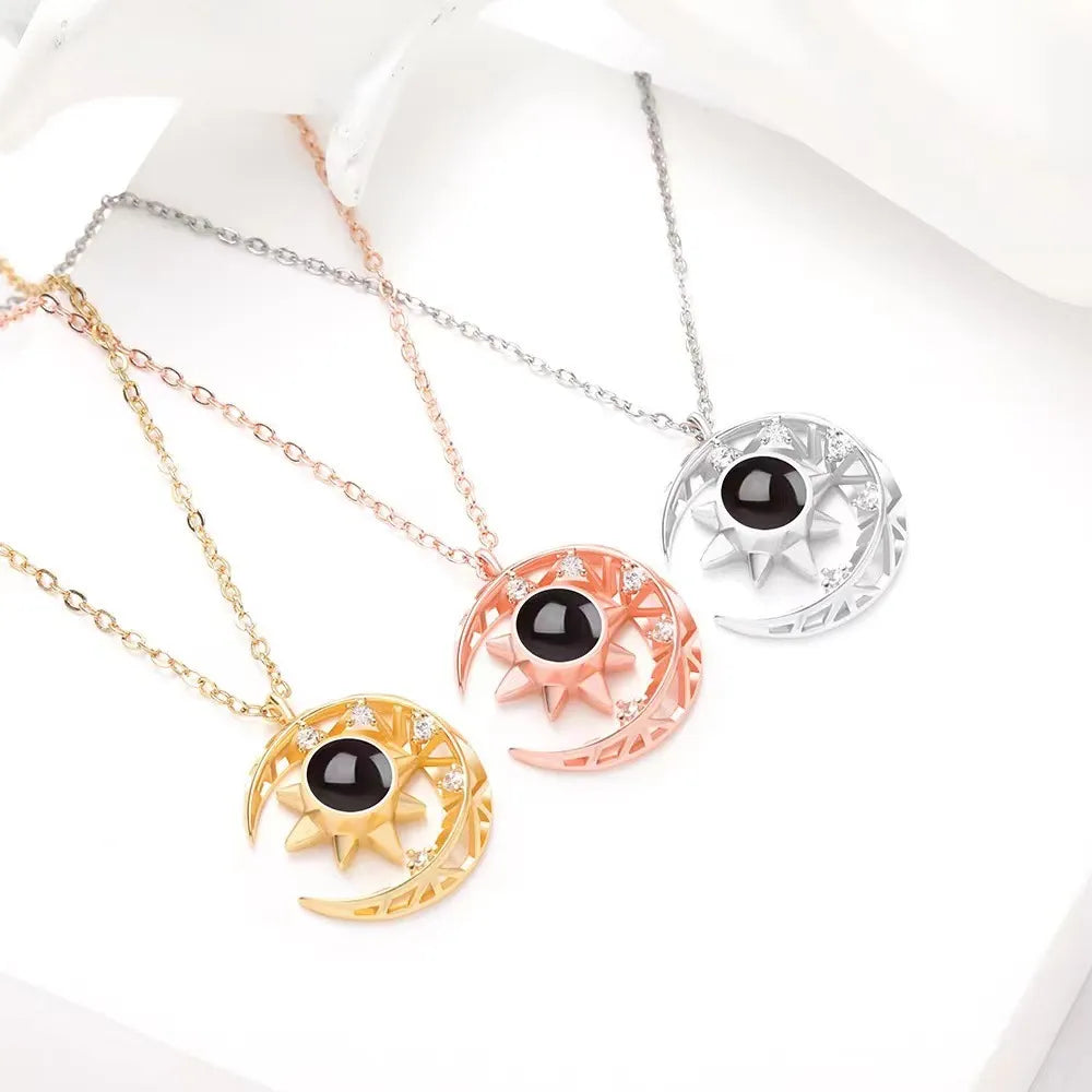 Star Moon Projection Necklace WEM Support (www.WEM.support)